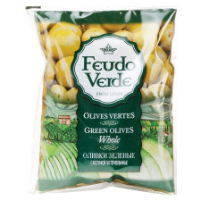 Оливки зеленые Feudo Verde с косточкой 170г mini slide 1