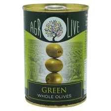 Оливки зеленые Agrolive с косточкой ж/б 292мл mini slide 1
