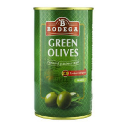 Оливки зеленые Bodega с косточкой 350г