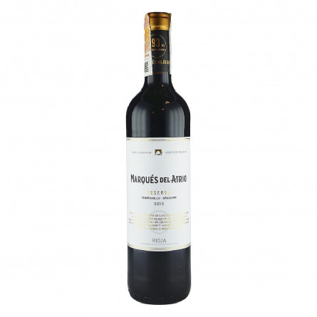 Вино Marques del Atrio Reserva Rioja красное сухое 14% 0,75л