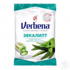 Льодяники Verbena Евкаліпт з травами та вітаміном С 60г mini slide 1