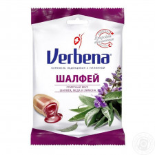 Карамель Verbena Шавлія на травах з начинкою із шавлії та вітаміном С 60г mini slide 1