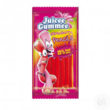 Цукерки желейні Juicee Gummee Олівці зі смаком полуниці 85г mini slide 1