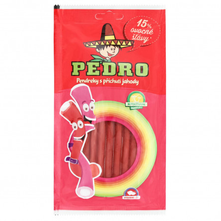 Конфеты Pedro Джуси Гамми карандаши жевательные со вкусом клубники