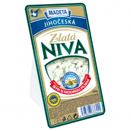 Сир Madeta Zlata Niva напівтвердий з пліснявою 60% 110г slide 1