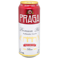 Пиво Praga світле фільтроване 4,7% 0,5л mini slide 1