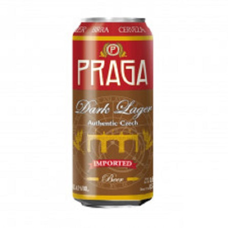 Пиво Praga Dark Lager темное 4,5% 0,5л