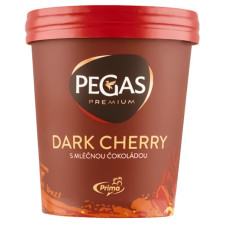 Морозиво Pegas Premium вершкове зі шматочками вишні та молочним шоколадом 390г mini slide 1