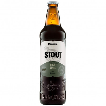 Пиво Primator Stout темне фільтроване 4,7% 0,5л