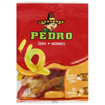 Конфеты Pedro червячки жевательные 80г slide 1