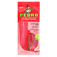 Цукерки Pedro ремінці зі смаком полуниці 80г mini slide 1