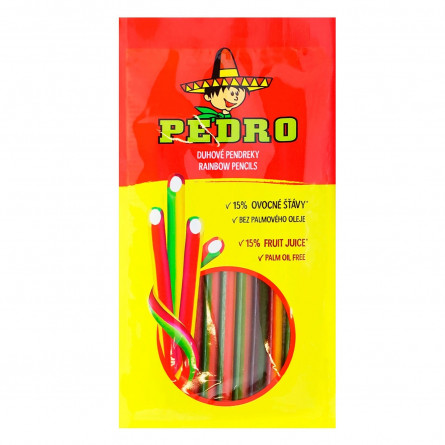 Цукерки Pedro олівці веселка 80г