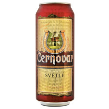 Пиво Cernovar Svetle світле з/б 4,9% 0,5л mini slide 1