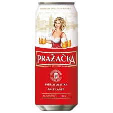 Пиво Prazacka світле 4% 0,5л mini slide 1