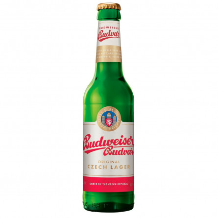 Пиво Budweiser Budvar светлое 5% 0,33л slide 1
