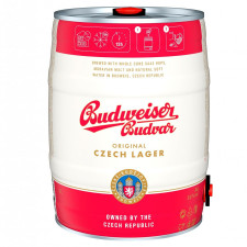 Пиво Budweiser Budvar светлое ж/б 5% 5л mini slide 1