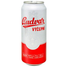 Пиво Budweiser Budvar бочкове світле 4% 0,5л mini slide 1