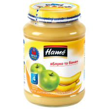 Пюре Hame яблоко и банан 190г mini slide 1