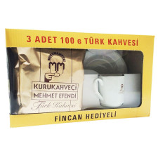 Набір подарунковий Кава Kurukahveci Mehmet Efendi 300г + Чашка mini slide 1