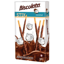 Соломка Biscolata Stix з кокосом в молочному шоколаді 32г mini slide 1