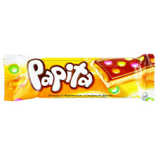 Печиво Solen Papita Caramel з карамеллю молочним шоколадом та кольоровим драже 33г mini slide 1
