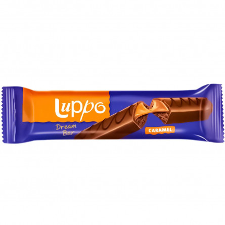 Бисквит Luppo Dream Bar шоколадный с карамелью в молочном шоколаде 50г slide 1