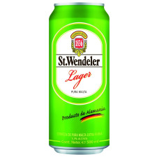 Пиво St.Wendeler Lager светлое фильтрованное 5,3% 0,5л mini slide 1