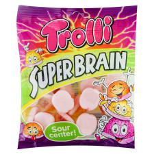Цукерки Trolli Супер Мозок фруктові жувальні 100г mini slide 1