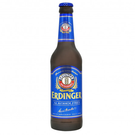 Пиво Erdinger Alkoholfrei безалкогольне солодове світле 0,4% 0.33л slide 1