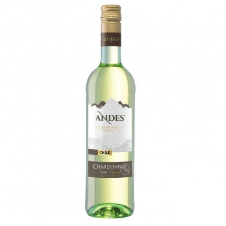 Вино Andes Chardonnay белое сухое 13.5% 0,75л