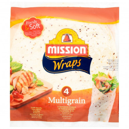 Тортилья Mission Foods Wraps Мультизлакова 4шт. 245г