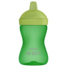 Чашка-непроливайка Avent зеленая 18мес+ 300мл mini slide 1