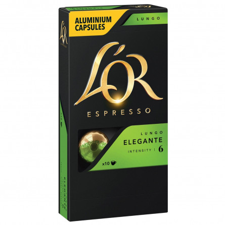 Кофе молотый L`OR Lungo Elegante в капсулах 10шт 52г