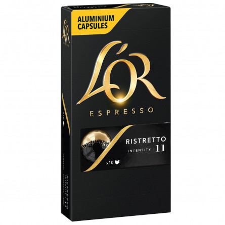 Кофе молотый L`OR Espresso Ristretto в капсулах 10шт 52г