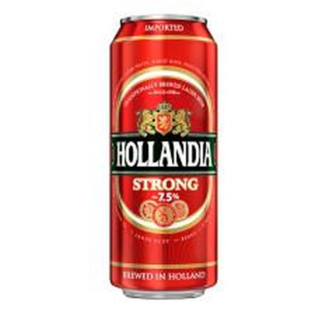 Пиво Hollandia Strong світле 7,5% 0,5л