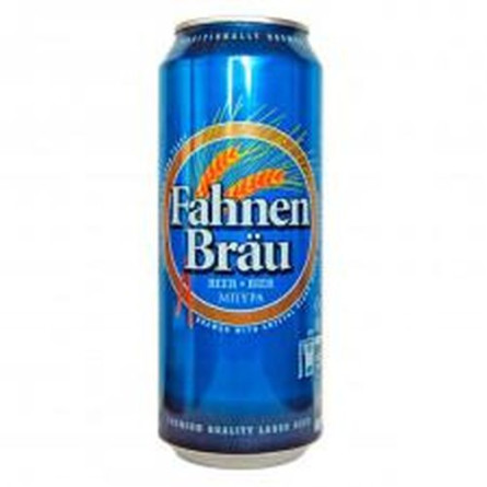 Пиво Fahnenbrau светлое ж/б 4.7% 0,5л