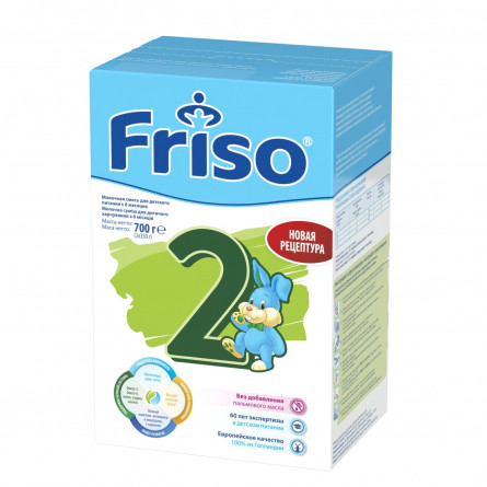 Суха адаптована молочна суміш Friso 2 Lock Nutri для дитячого харчування з 6 до 12 місяців 700г slide 1
