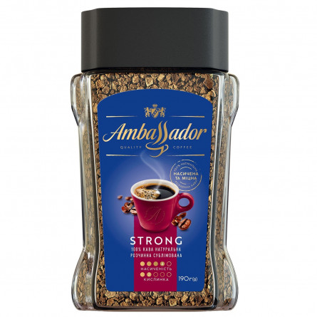 Кофе Ambassador Strong растворимый 190г