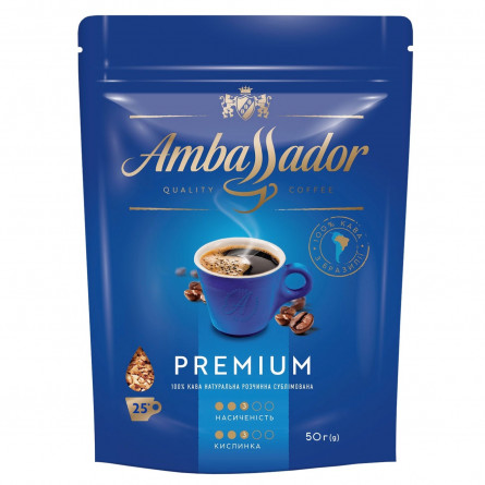 Кофе Ambassador Premium растворимый 50г
