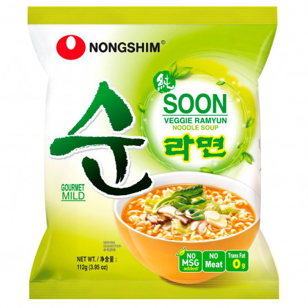 Суп з локшиною Nongshim веганский 112г