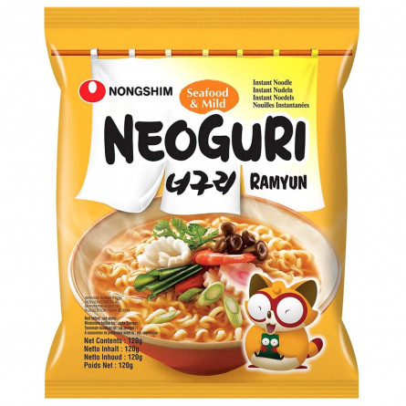 Лапша Nongshim з морепродуктами середньогостра 120г