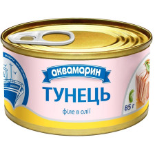 Тунец Аквамарин филе в масле 85г mini slide 1