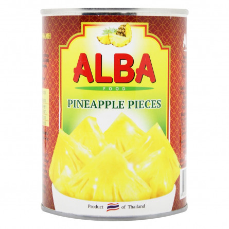 Ананас Alba Food кусочками в сиропе 580мл