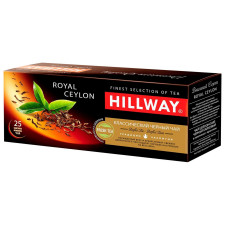 Чай черный Hillway Royal Ceylon байховый 25шт 2г mini slide 1