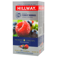 Чай черный Hillway с лесными ягодами пакетированный 25шт 37.5г mini slide 1