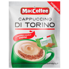 Напій кавовий MacCoffee Cappuccino di Torino розчинний з корицею 25г mini slide 1