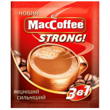 Напій кавовий MacCoffee Strong 3в1 розчинний 16г х 10шт mini slide 1