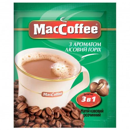 Напій кавовий MacCoffee 3в1 Лісовий Горіх розчинний 18г slide 1