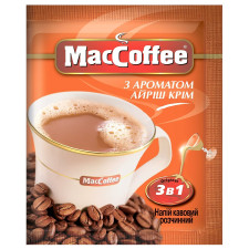 Напій кавовий MacCoffe Айриш Крiм 3в1 розчинний 18г х 20шт mini slide 1