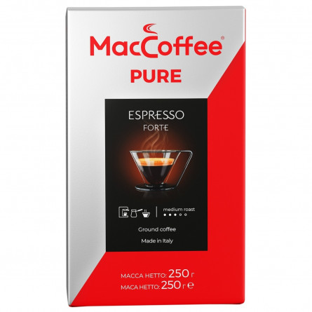 Кофе MacCoffee Pure Espresso Forte молотый 250г